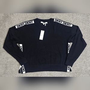Nwt DKNY Women’s Black Knit Sweater | Size Medium | NWT